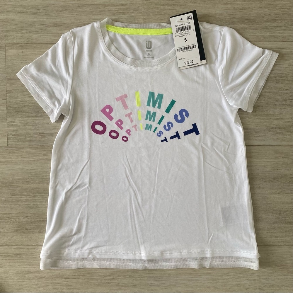 NWT- OPTIMIST athletic tee